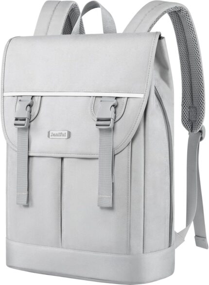 Laptop Backpack for Women, 15.6 Inch Expandable Wide Open Work Travel
