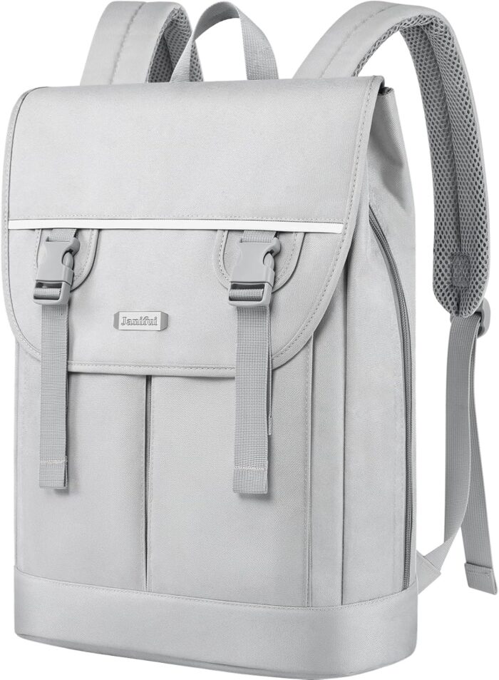 Laptop Backpack for Women, 15.6 Inch Expandable Wide Open Work Travel