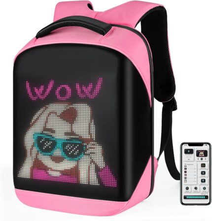 Laptop Backpack with LED Display, DIY Fashion Backpack, Waterproof