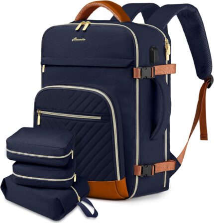 Large Carry On Travel Backpack: Flight Approved 40L Waterproof