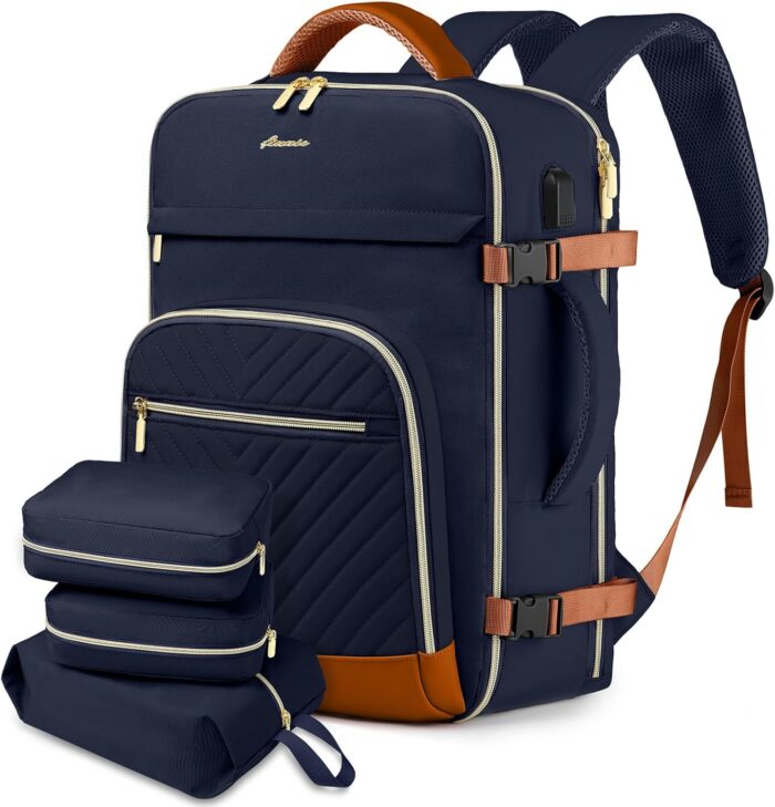 Large Carry On Travel Backpack: Flight Approved 40L Waterproof