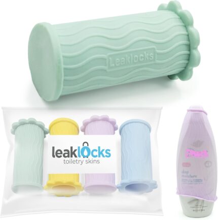 LeakLocks® Toiletry Skins Elastic Sleeve for Leak Proofing Travel