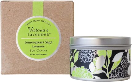 Lemongrass Lavender Luxury Scented Candles 8 Oz - Scented Candles for