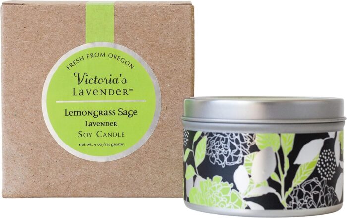 Lemongrass Lavender Luxury Scented Candles 8 Oz - Scented Candles for