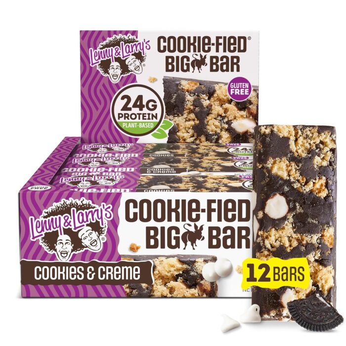 Lenny & Larry's Cookie-fied BIG BAR – Cookies and Creme Vegan Protein