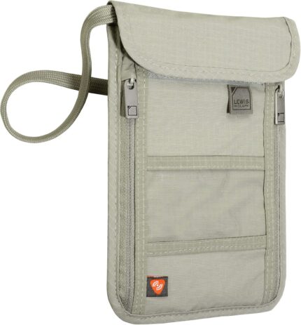 Lewis N. Clark RFID Blocking Stash Neck Wallet, Travel Pouch +