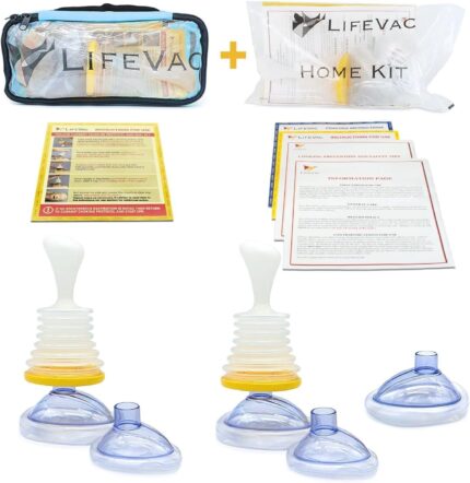 LifeVac Home & Blue Travel Kit Combo - Portable Suction Rescue Device,