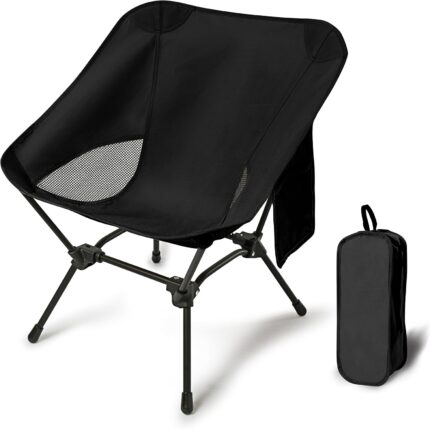 Lightweight Camping Chairs with Adjustable Height, Portable Camping