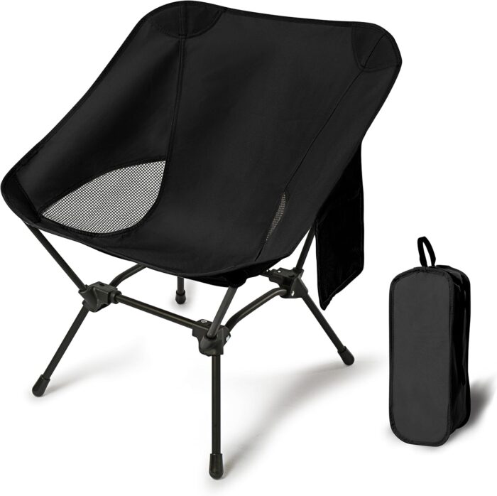 Lightweight Camping Chairs with Adjustable Height, Portable Camping
