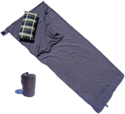 Lightweight Sleeping Bag Liner Camping Sheet for Travel Summer