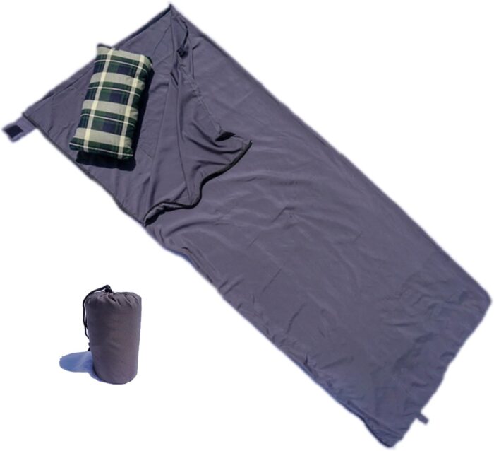 Lightweight Sleeping Bag Liner Camping Sheet for Travel Summer