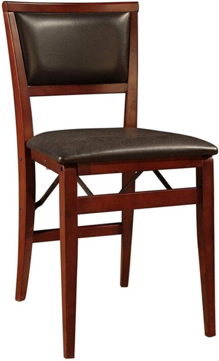 Linon Keira Pad Folding Chair, Set of 2, Engineered Wood