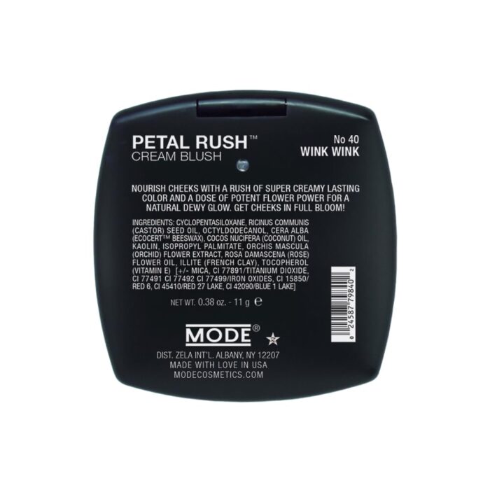 MODE Pink Mauve Cream Blush, Petal Rush Revitalizing Natural Creamy