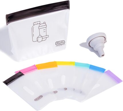 MUMI Single Dose Kit – 7pc (2.36” x 6.14”) Reusable Protein Powder