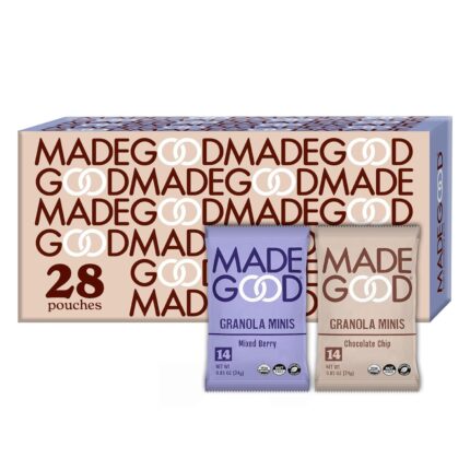 MadeGood Granola Minis Chocolate Chip & Mixed Berry Variety Pack (28