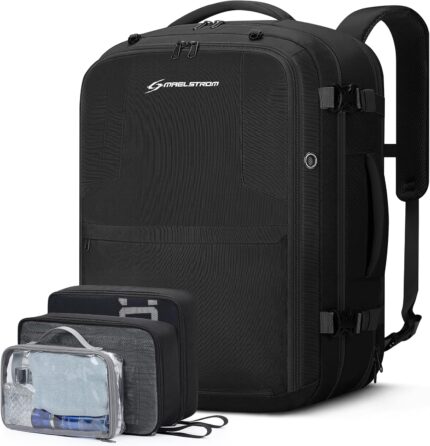 Maelstrom 40-50L Carry on Backpack,Travel Backpack for Men Women,17.3
