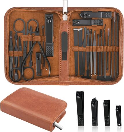 Manicure Set Professional Nail Clipper Kit-26 Pieces Stainless Steel