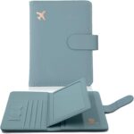 Melsbrinna Rfid Passport Holder for Travel women/Men, Cute Passport