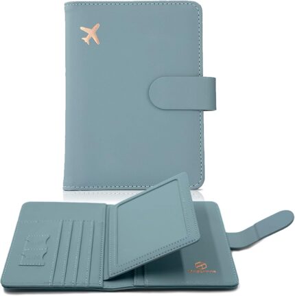 Melsbrinna Rfid Passport Holder for Travel women/Men, Cute Passport