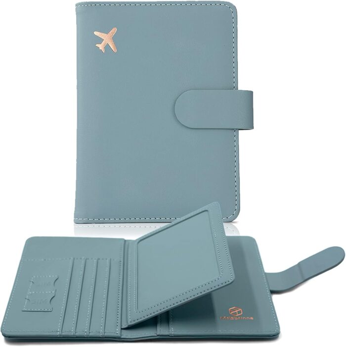 Melsbrinna Rfid Passport Holder for Travel women/Men, Cute Passport