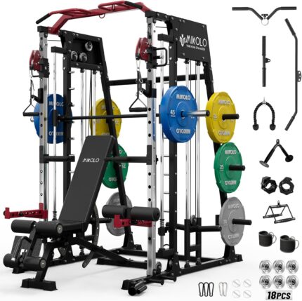 Mikolo M4 & M4 Ultra Smith Machine with Cable Crossover