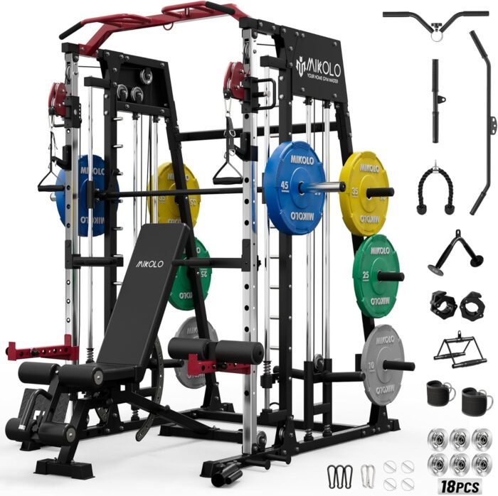 Mikolo M4 & M4 Ultra Smith Machine with Cable Crossover