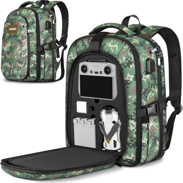 Mini 4 Pro Case, Waterproof Hard Carrying Case, Large Drone Bag Fits