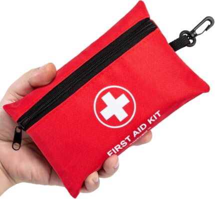 Mini First Aid Kit - 140 Piece Small First Aid Medical Kit for Car,