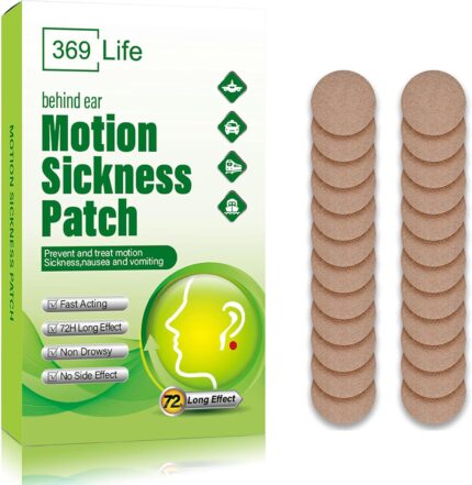Motion Sickness Patches for Car and Boat Rides, Ships, Cruise and