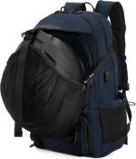 Motorcycle Helmet Backpack 50L, Blue Water-resistant 1680D Oxford