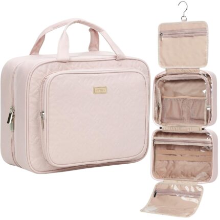 NISHEL Travel Toiletry Bag for Women Large Capacity, Makeup Essentials