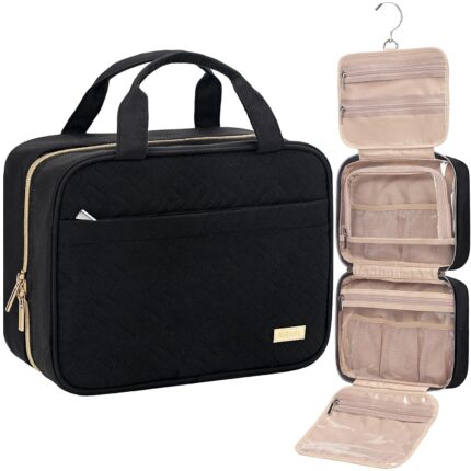 NISHEL Travel Toiletry Bag for women, Portable Hanging Organizer for