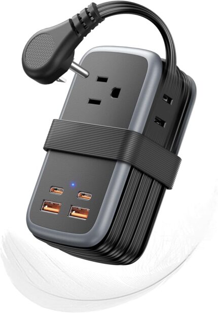 NTONPOWER GAN Ultra 65W USB Fast Charging Station, 7 in 1 Travel Power