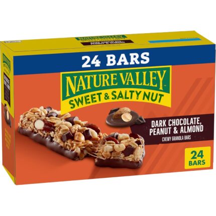 Nature Valley Chewy Granola Bars, Dark Chocolate Peanut Almond, 24
