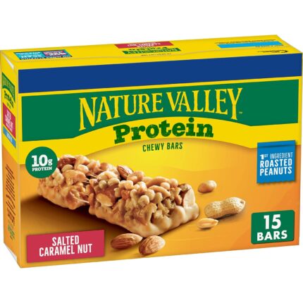 Nature Valley Protein Granola Bars, Salted Caramel Nut, Snack Bars, 15