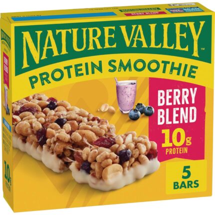 Nature Valley Protein Smoothie Chewy Snack Bars, Berry Blend Protein