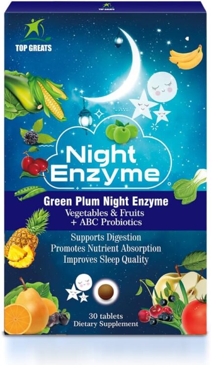 Night Enzyme, Daily Multi Digestive Enzymes, Green Plum Fruit and
