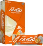 NuGo Protein Bar, Orange Smoothie, 11g Protein, Gluten Free, 15 Count