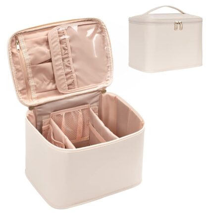OCHEAL Makeup Bag, Portable Cosmetic Bag, Large Capacity Travel Case