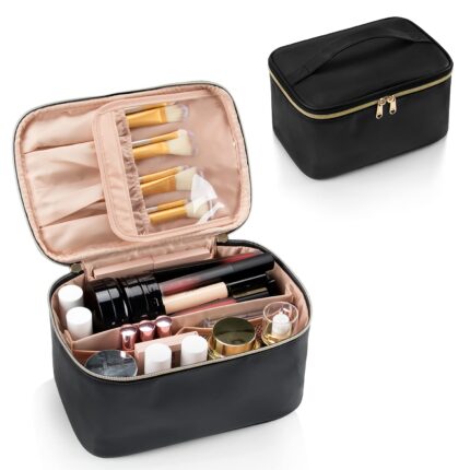 OCHEAL Makeup Bag, Portable Cosmetic Bag, Large Capacity Travel Makeup