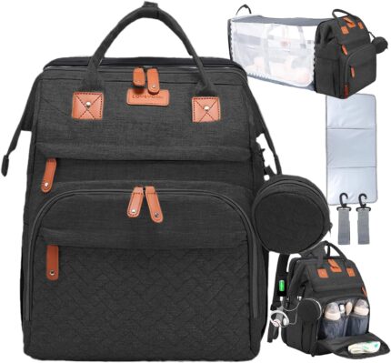 OKAERI. Expandable diaper backpack, outdoor crib, waterproof,