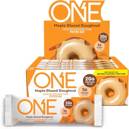 ONE Protein Bars, Maple Glazed Doughnut, Gluten Free with 20g Protein