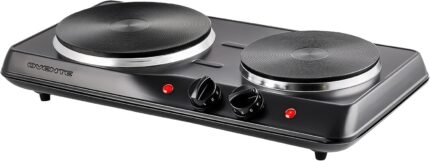 OVENTE Electric Countertop Double Burner, 1700W Cooktop with 7.25" and