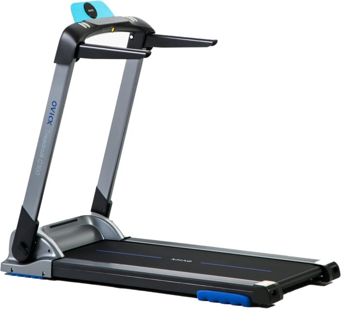 OVICX Portable Foldable Compact Home Treadmill with Shock