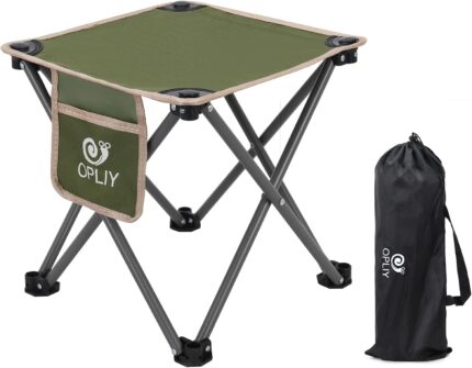 Opliy Camping Stool, Folding Samll Chair Portable Camp Stool for