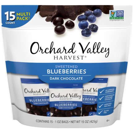 Orchard Valley Harvest Dark Chocolate Covered Blueberries, 1