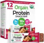 Orgain Organic Vegan Protein Bars, Peanut Butter Chocolate Chunk - 10g