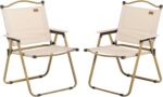 Outsunny 2 Pack Folding Camping Chair, Lightweight & Portable Beach