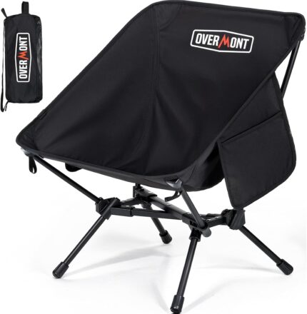 Overmont Ultralight Portable Camping Chair- Lightweight Folding