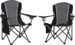 Oversized Camping Folding Chair, Heavy Duty Outdoor Chair with